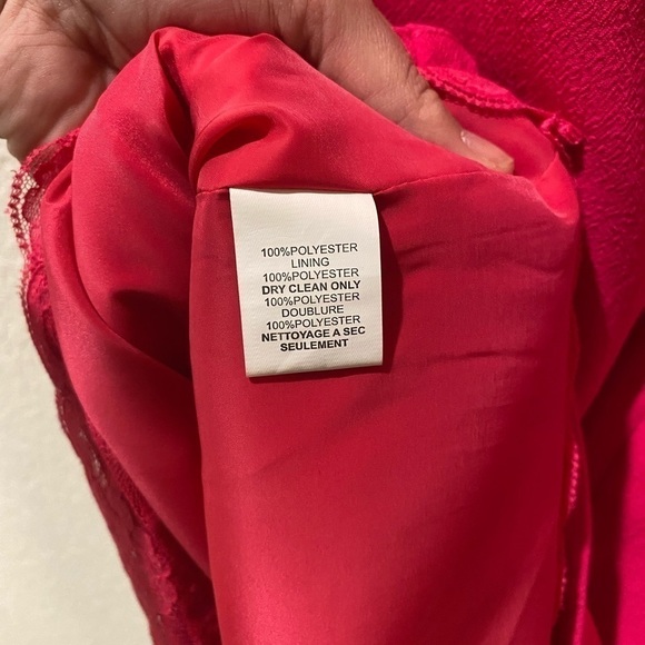 𝅺TRINA Turk Double V Sheath Dress in Fuchsia - Picture 10 of 10